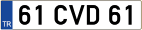 Truck License Plate